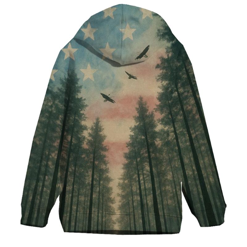 Forest Canopy Stars And Stripes hoodie designs