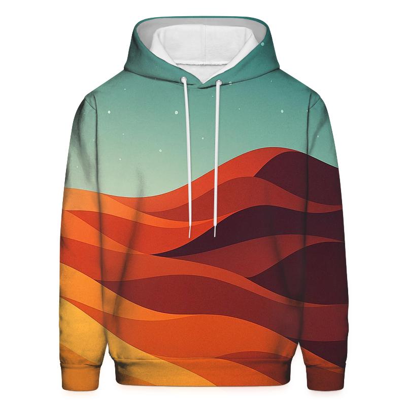 Digital Dune Gradient printed hoodies