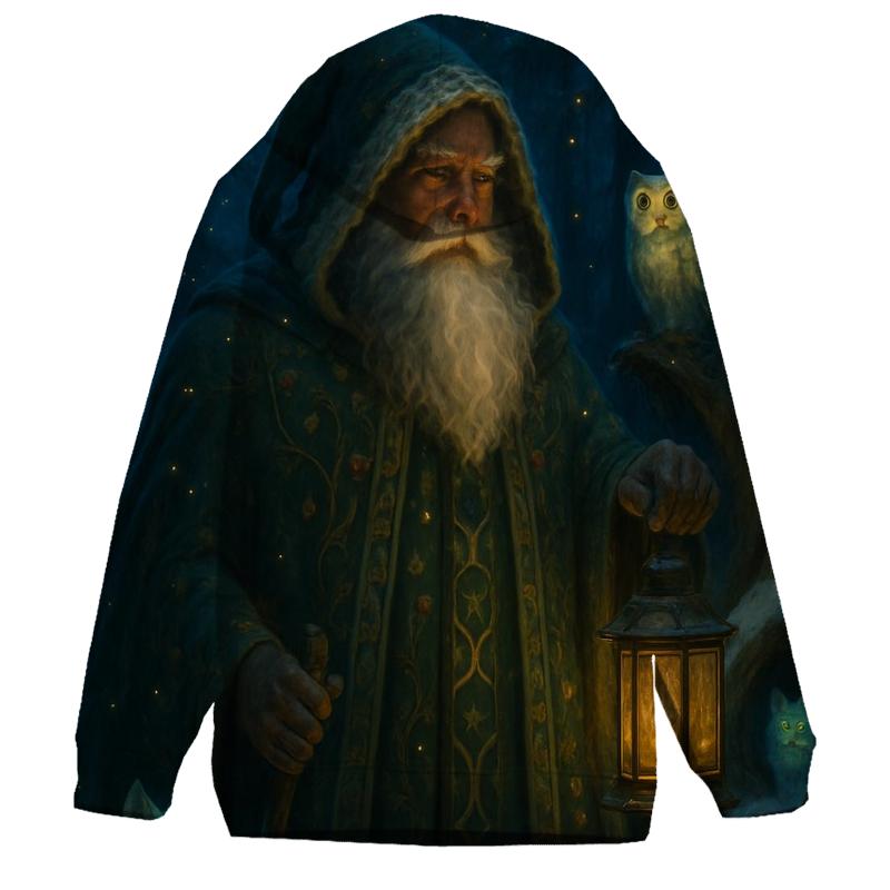 Midnight Forest Guardian Santa premium hoodies