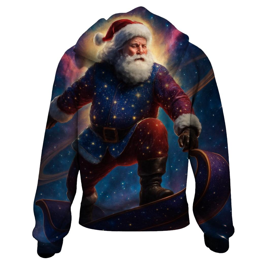 Galactic Sleigh Rider Santa custom hoodies