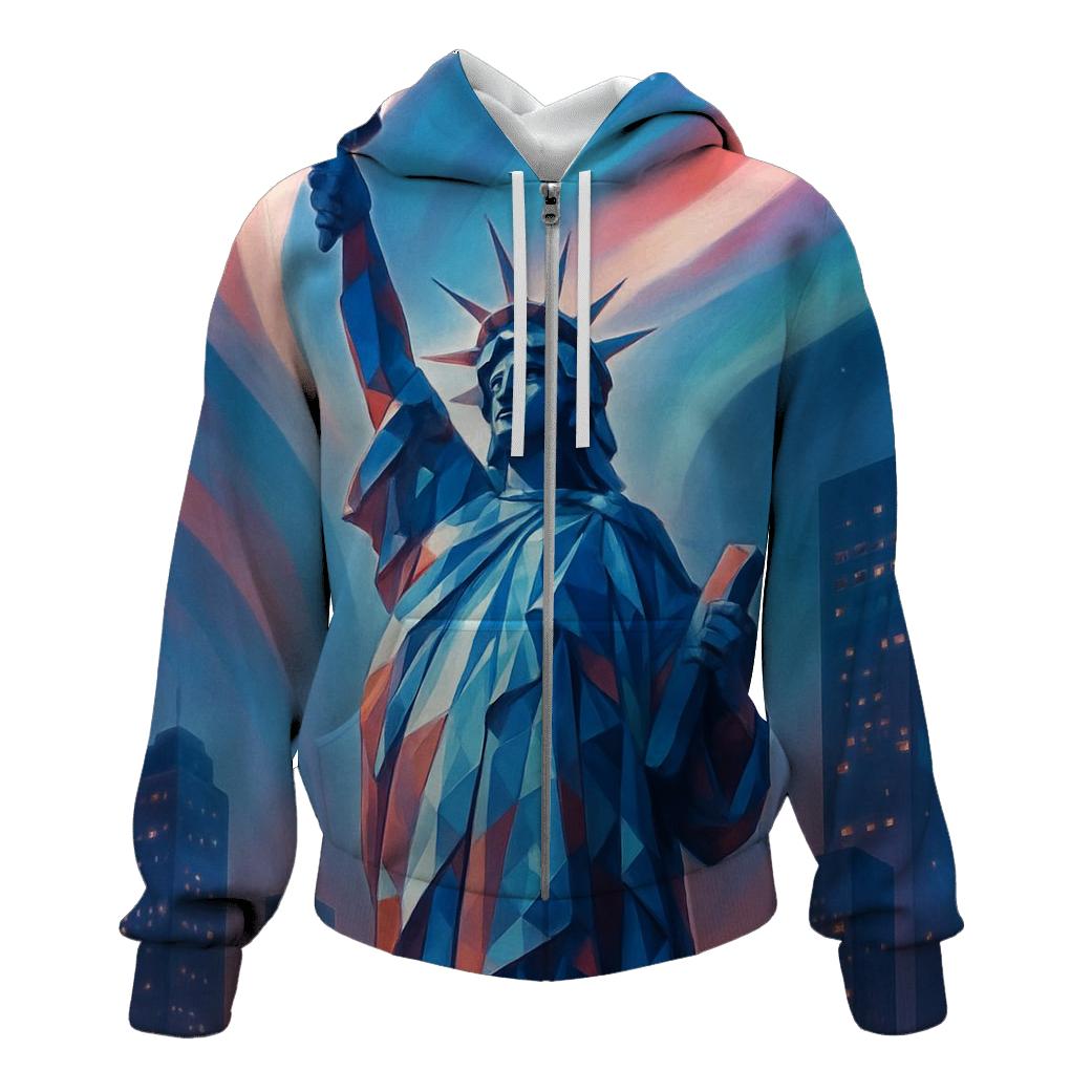 Liberty Skyline Aurora zip-up hoodies