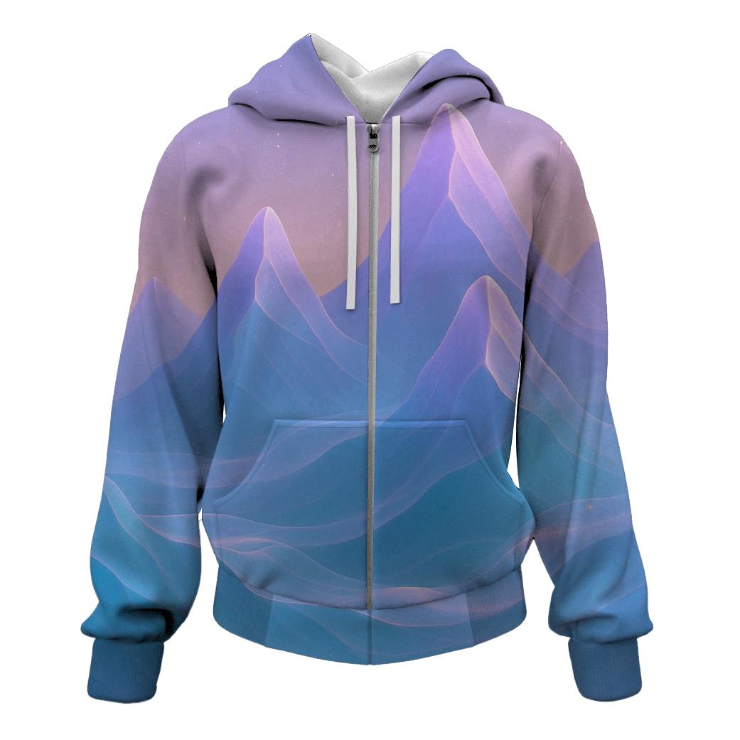 Chromatic Mountain Veil hoodie designs