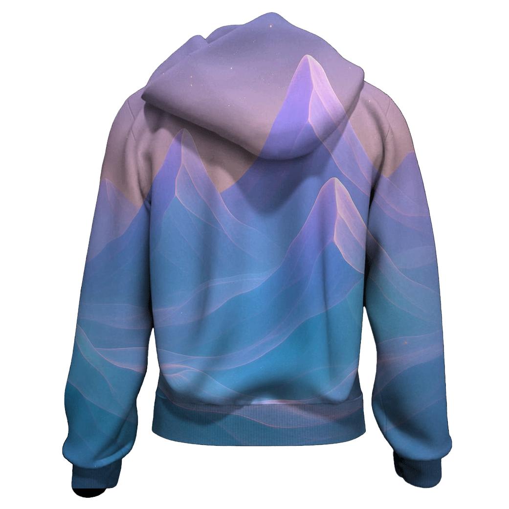 Chromatic Mountain Veil hoodie designs