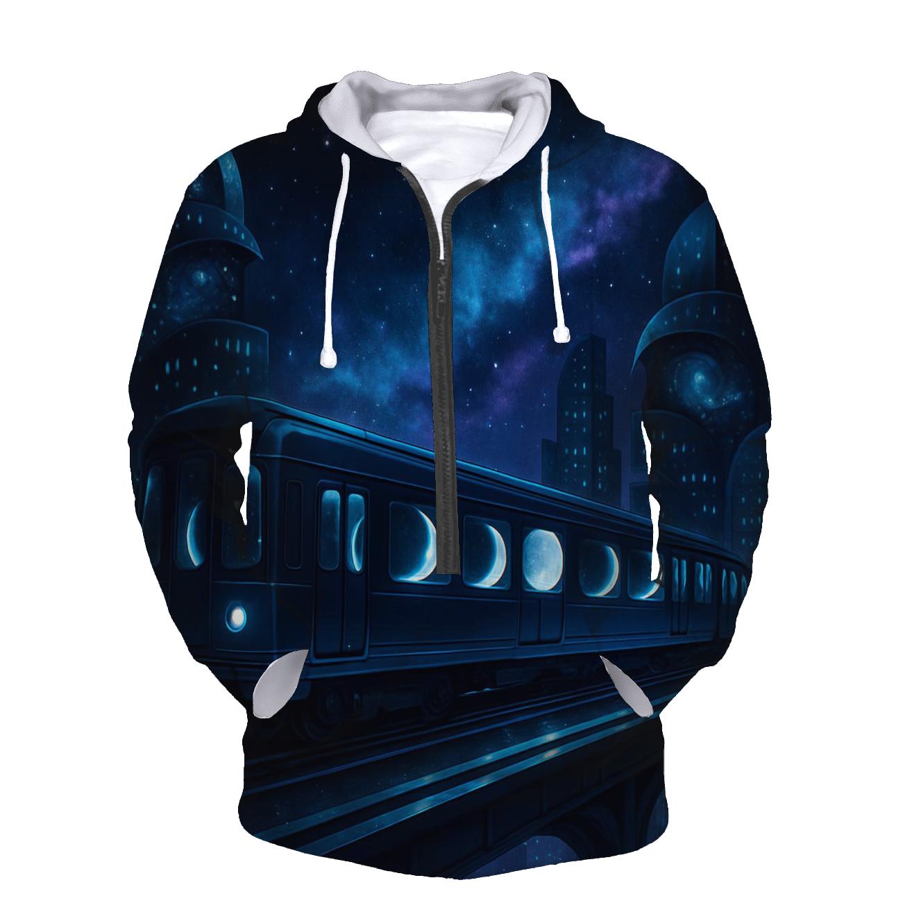Moonphase Subway Skyline custom hoodies