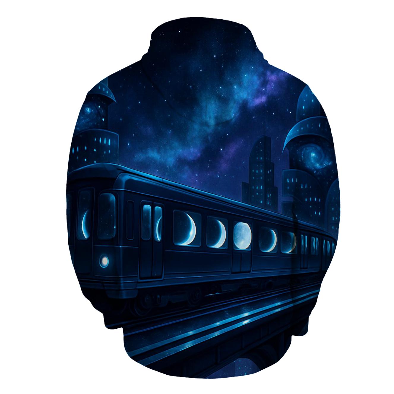 Moonphase Subway Skyline custom hoodies