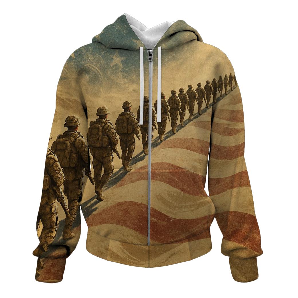 Desert Wind Honor Line printed hoodies