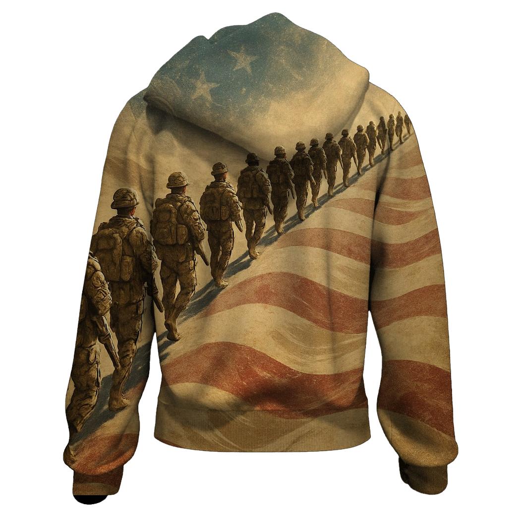 Desert Wind Honor Line printed hoodies