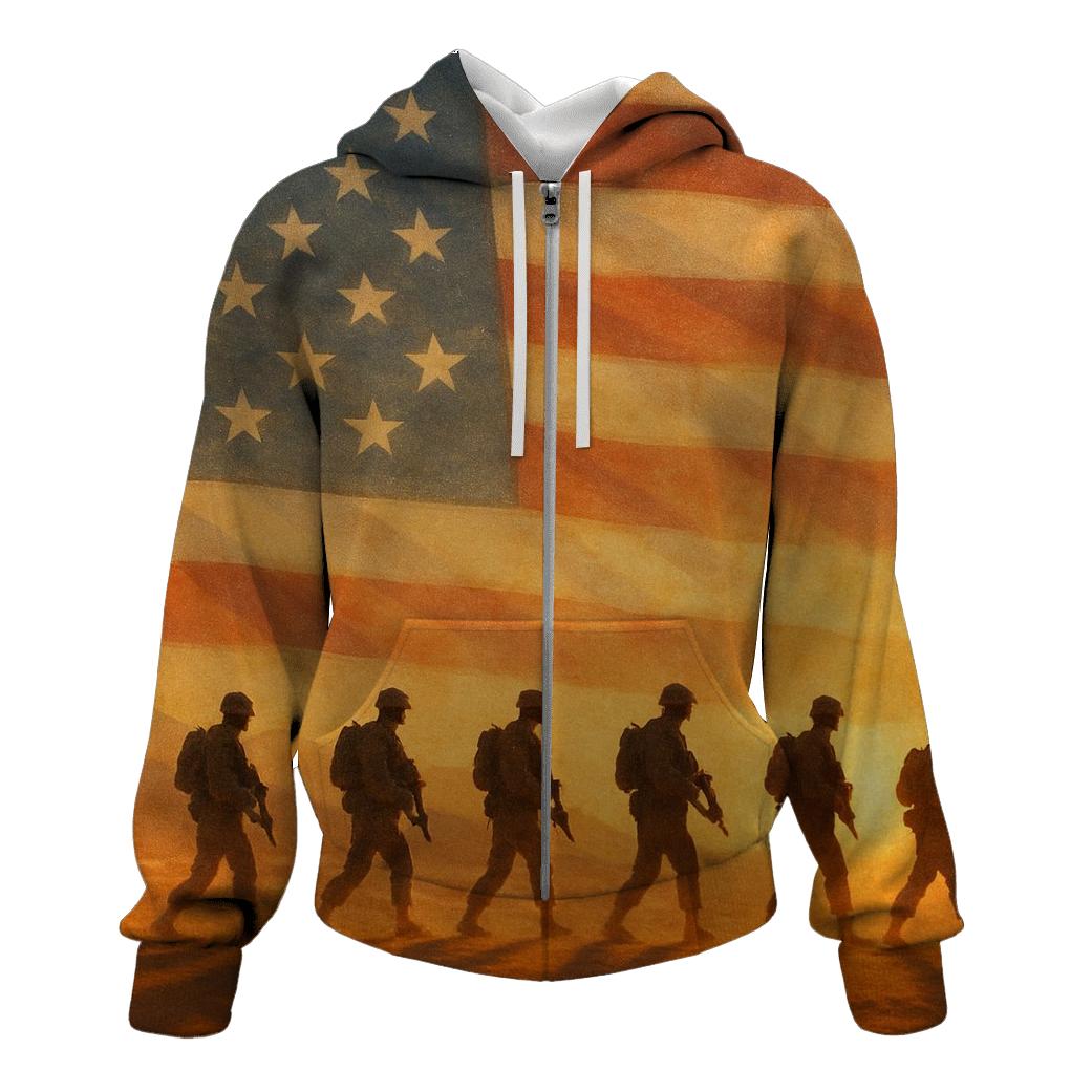 Desert Camouflage Banner graphic hoodies