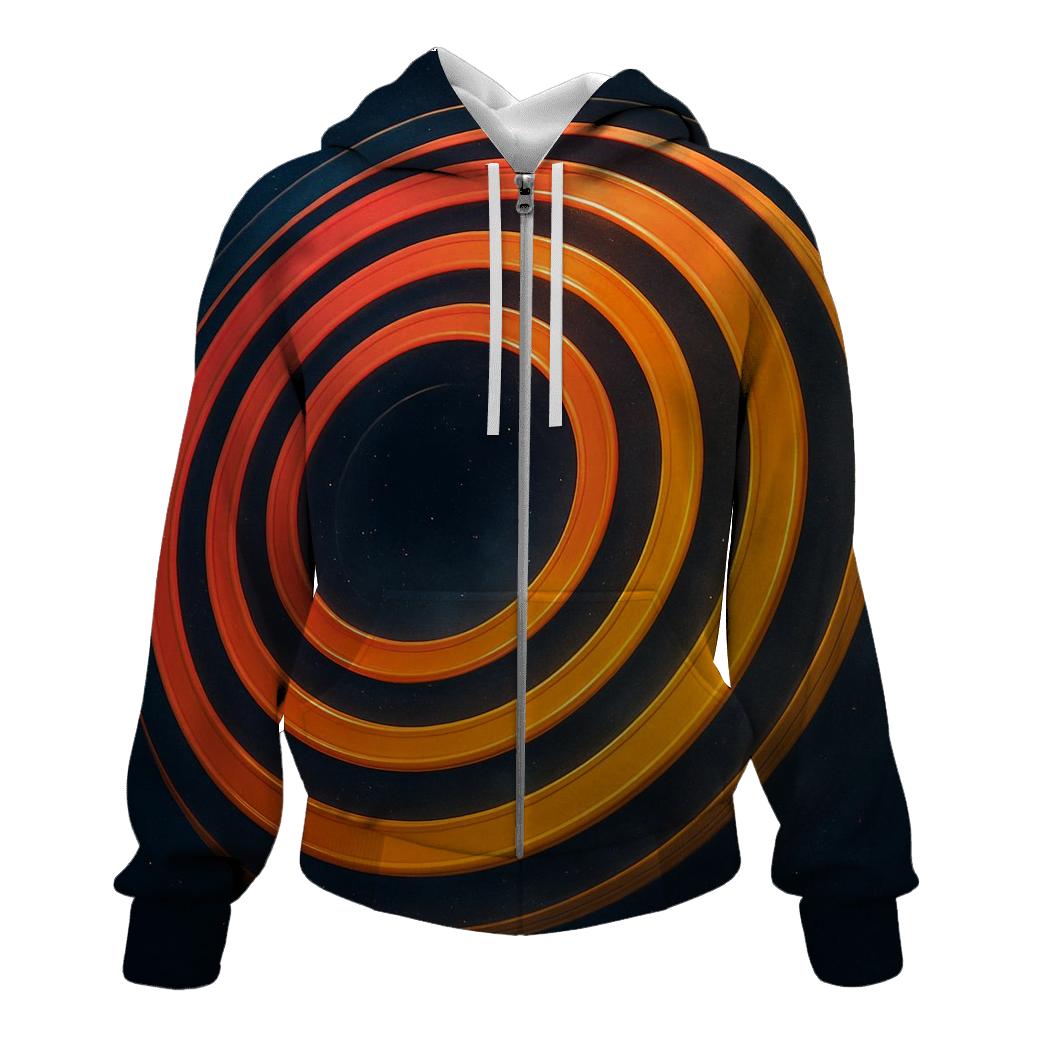 Orbital Gradient Rings designer hoodies