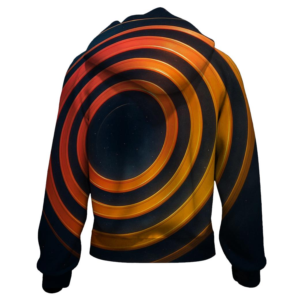 Orbital Gradient Rings designer hoodies
