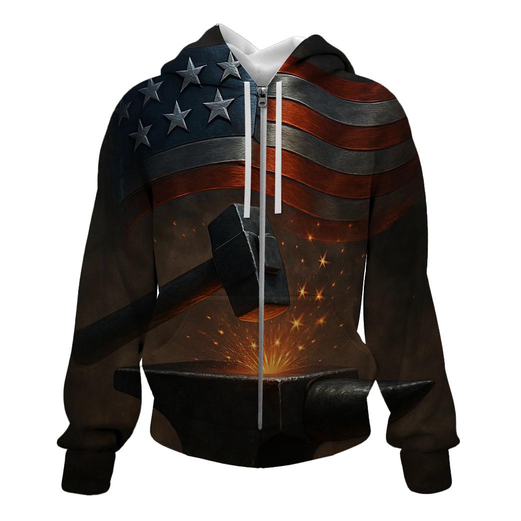 Iron Forge Banner graphic hoodies