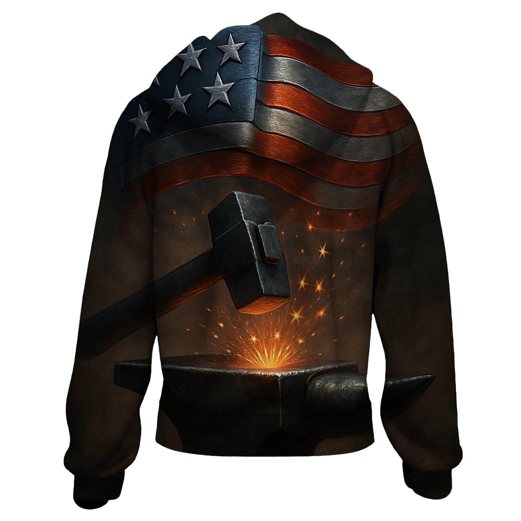 Iron Forge Banner graphic hoodies