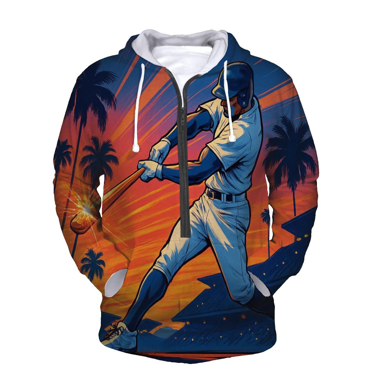 Palm Trees And Power Swings embroidered hoodies