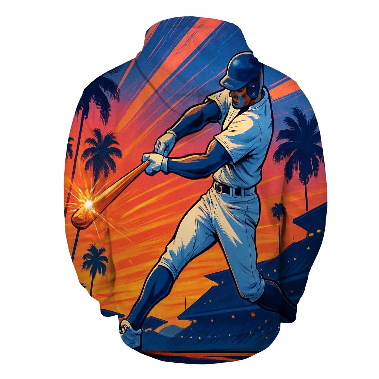 Palm Trees And Power Swings embroidered hoodies