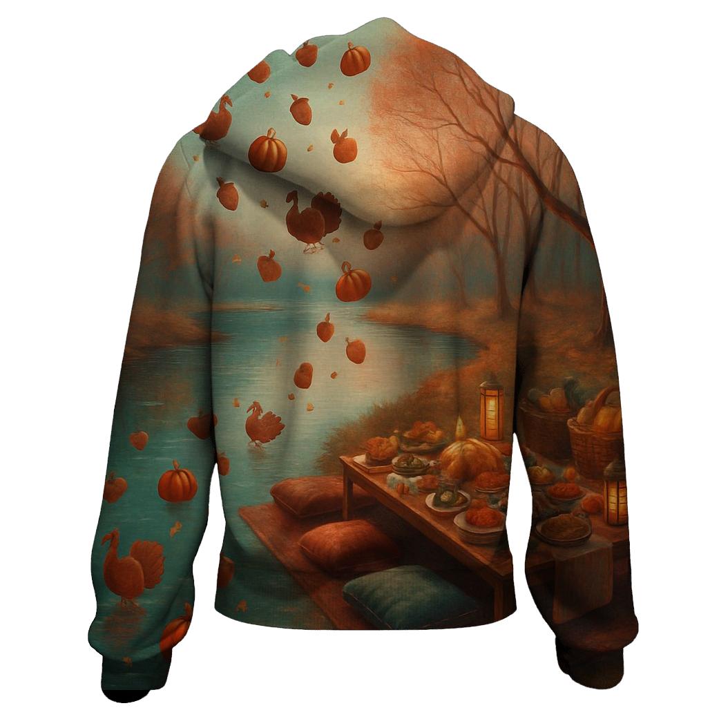 Autumn River Of Reflections designer hoodies