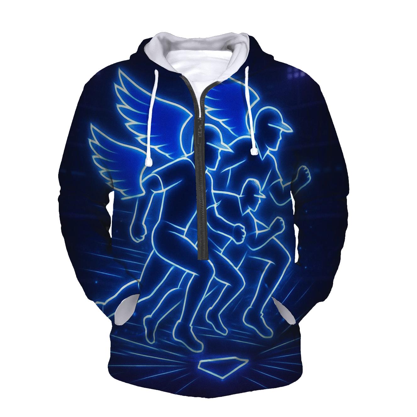 Midnight Rally With Blue Jays Wings custom hoodies