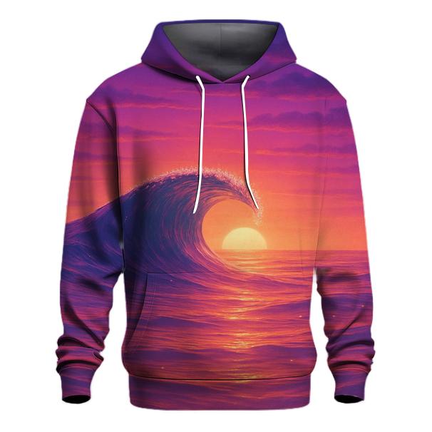 Celestial Tides At Dusk embroidered hoodies