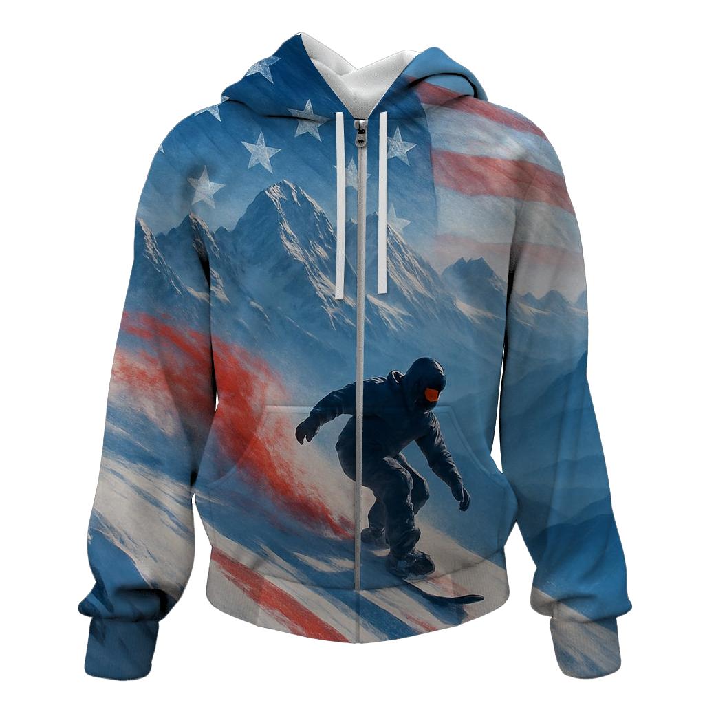 Frozen Peaks Banner Trail custom hoodies