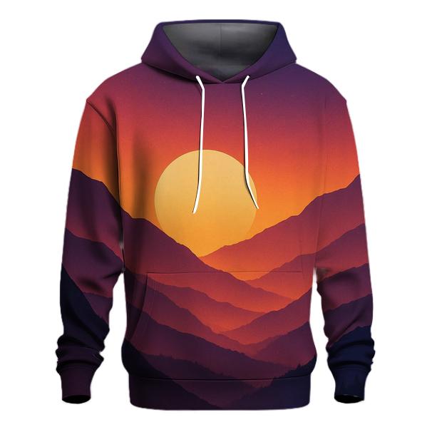 Mountain Echo Of Ember Skies premium hoodies