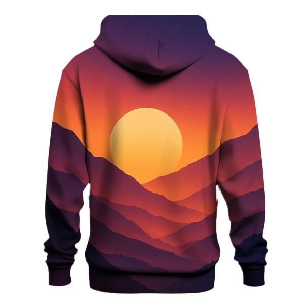Mountain Echo Of Ember Skies premium hoodies