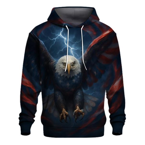 Eagle Storm Over Stripes designer hoodies