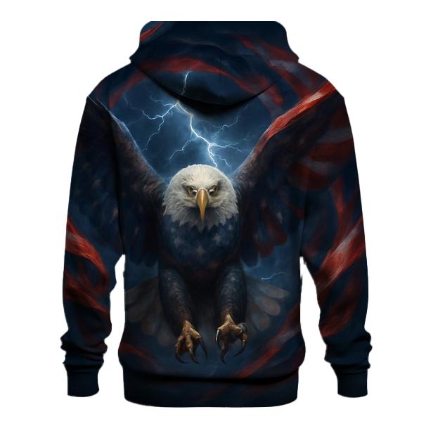 Eagle Storm Over Stripes designer hoodies