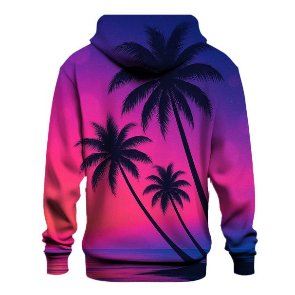 Neon Palms Afterglow graphic hoodies