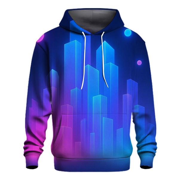 Neon Mirage City Gradient hoodies fashion