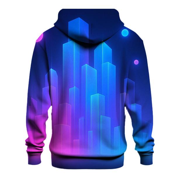Neon Mirage City Gradient hoodies fashion