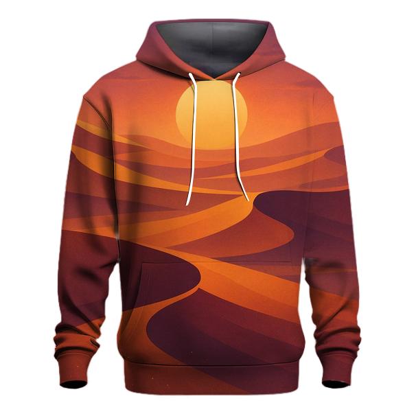 Desert Mirage Ember Drift zip-up hoodies
