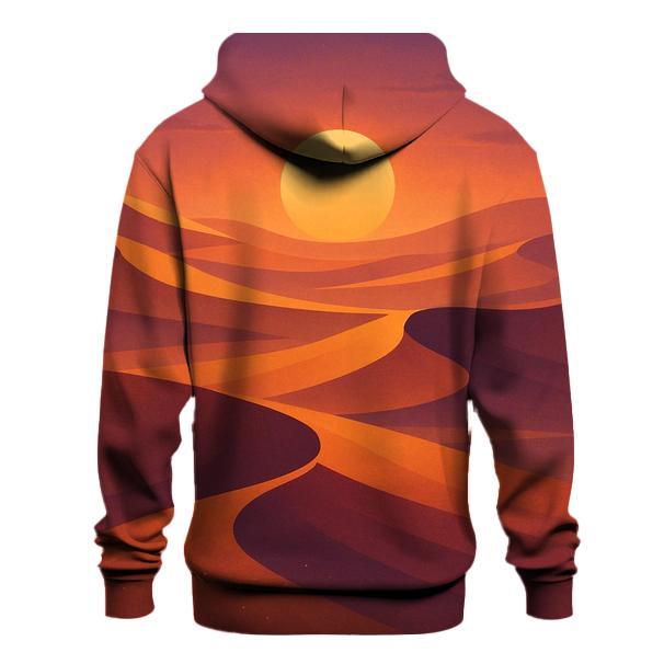 Desert Mirage Ember Drift zip-up hoodies