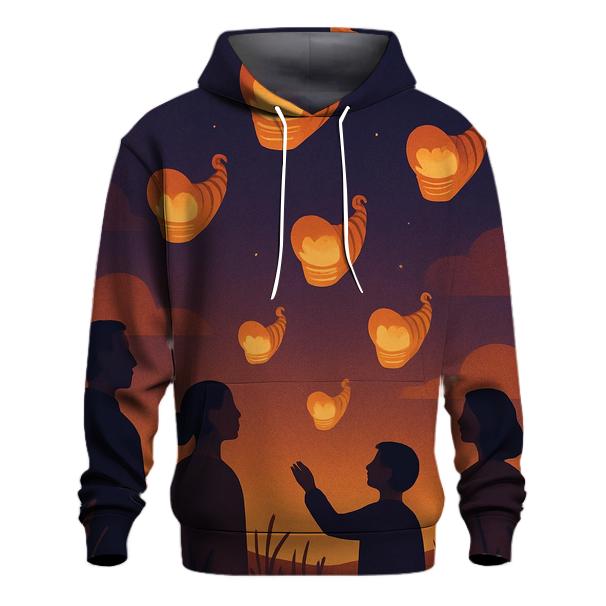 Cornucopia Sky Lanterns pullover hoodies