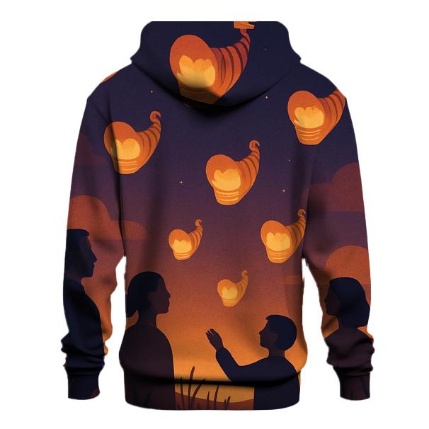 Cornucopia Sky Lanterns pullover hoodies