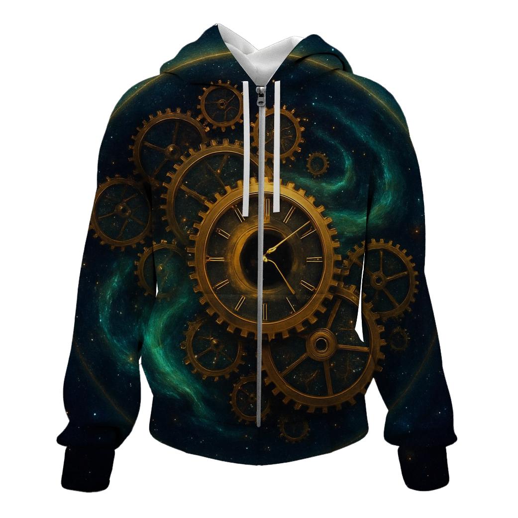Aurora Clockwork Galaxy graphic hoodies