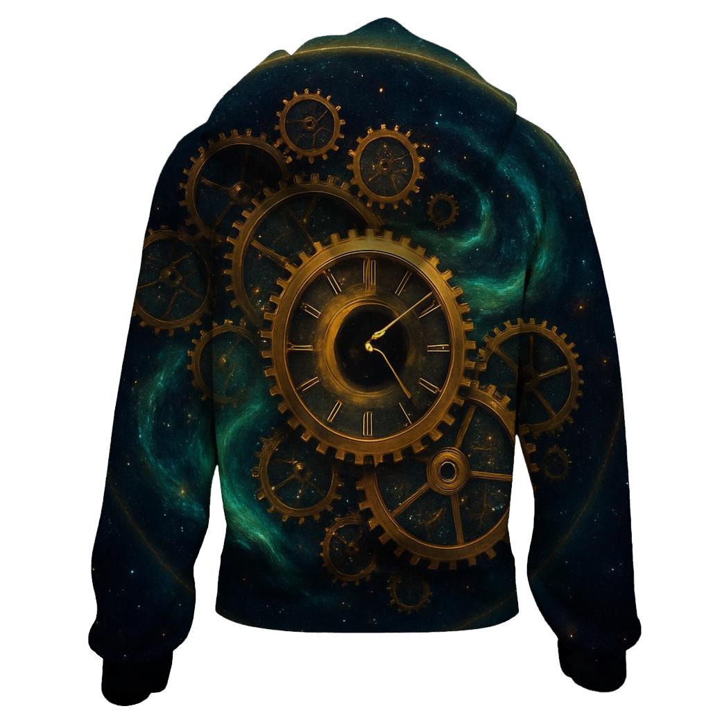 Aurora Clockwork Galaxy graphic hoodies