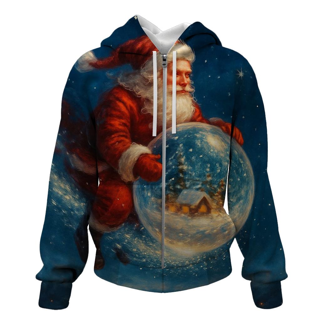 Santa Snowglobe Comet Ride hoodies fashion