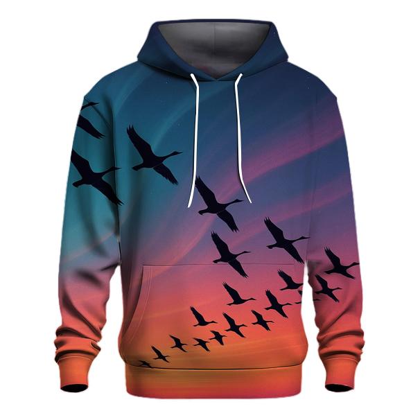 Aurora Flight At Sundown pullover hoodies