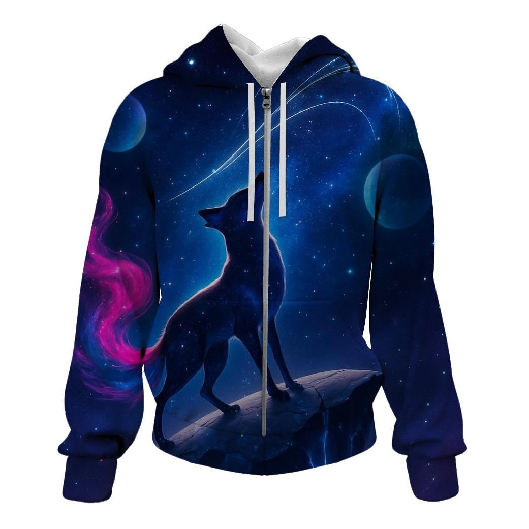 Nebula Tamer Fox zip-up hoodies