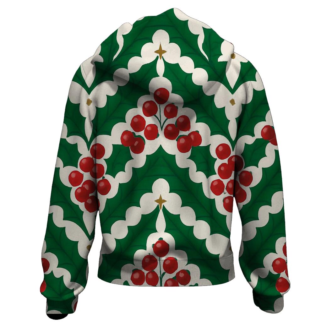 Emerald Holly Chevron Parade lightweight hoodies