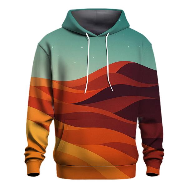 Digital Dune Gradient graphic hoodies