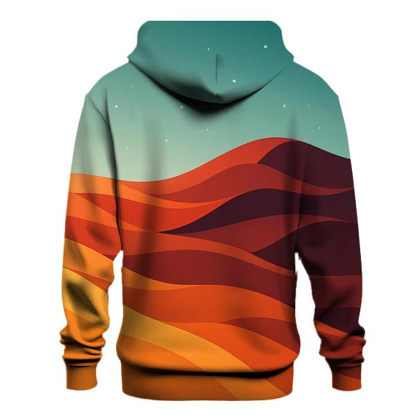 Digital Dune Gradient graphic hoodies