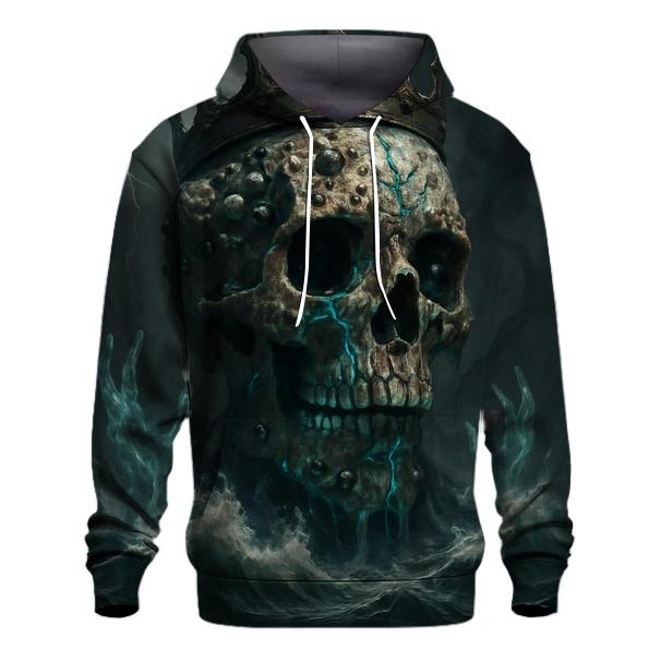 Crowned Skull Of The Abyssal Tide lightweight hoodies