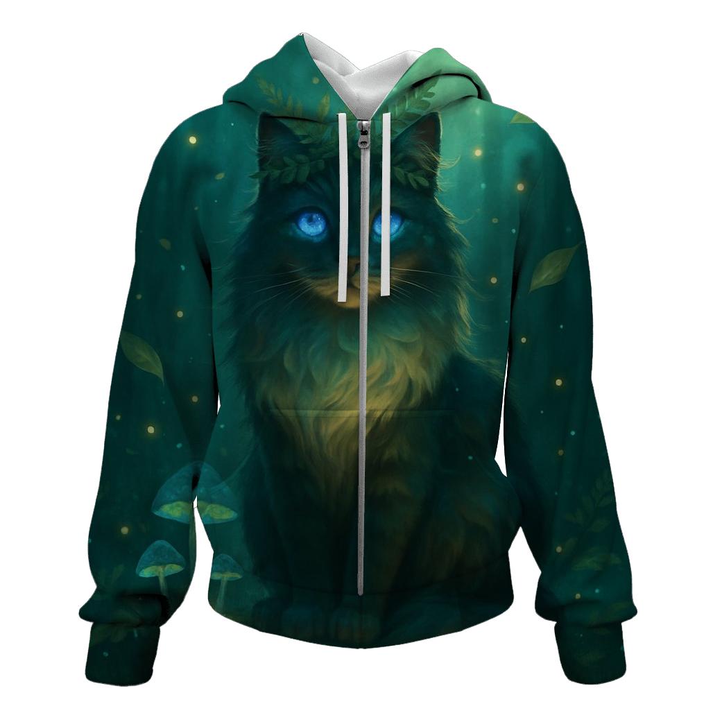 Forest Whisper Oracle Cat custom hoodies