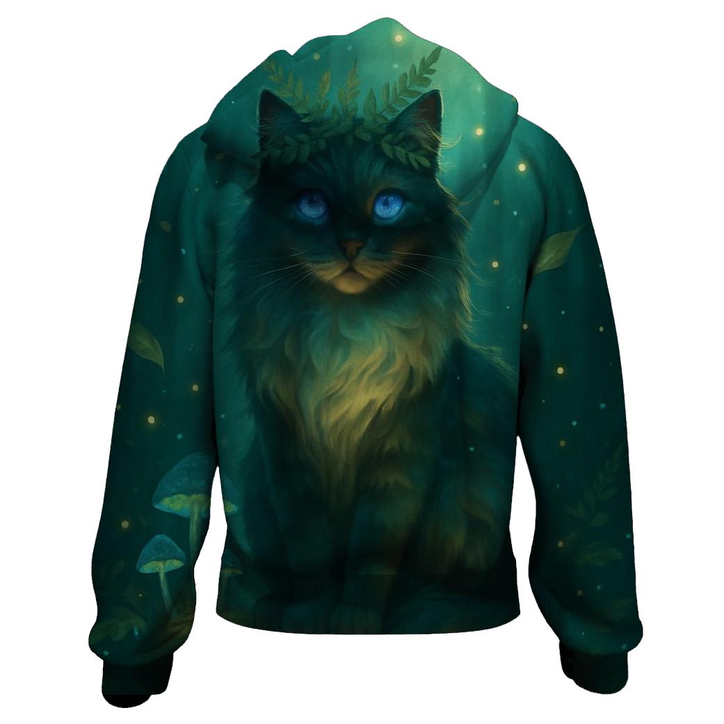 Forest Whisper Oracle Cat custom hoodies