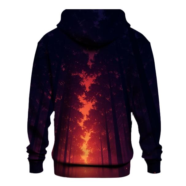 Forest Canopy Ember Rain embroidered hoodies