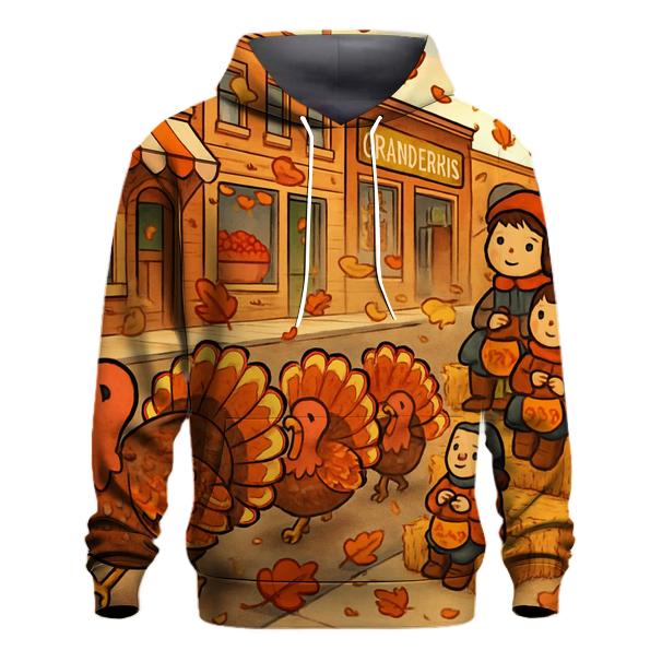 Turkey Parade Through Maple Town hoodies fashion
