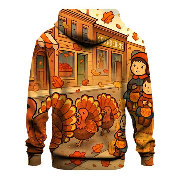Turkey Parade Through Maple Town hoodies fashion