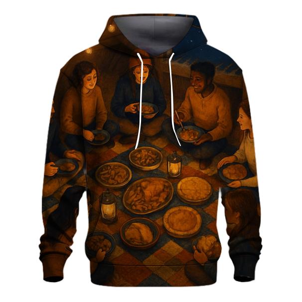Starlit Barn Loft Harvest Circle zip-up hoodies