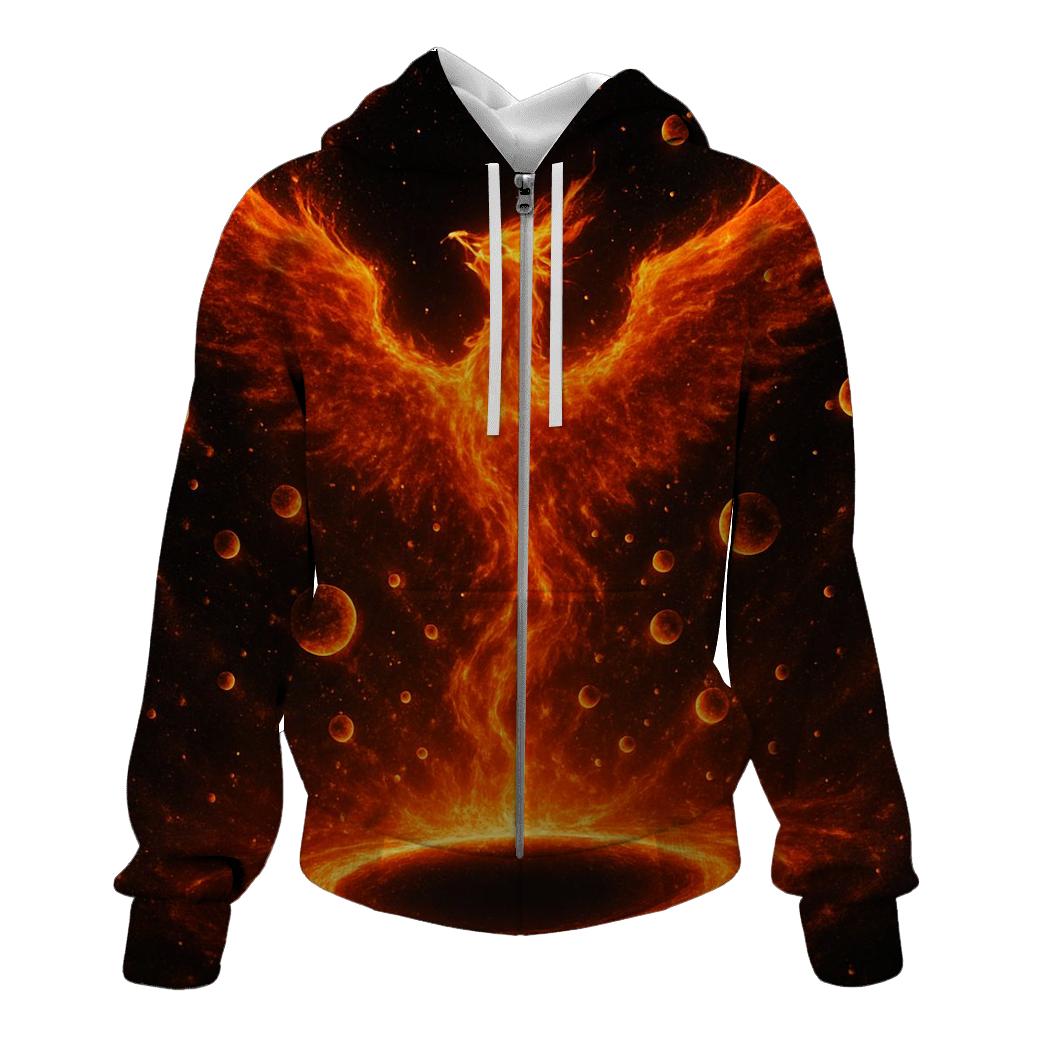Galactic Phoenix Rebirth custom hoodies