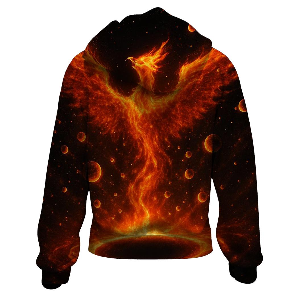 Galactic Phoenix Rebirth custom hoodies